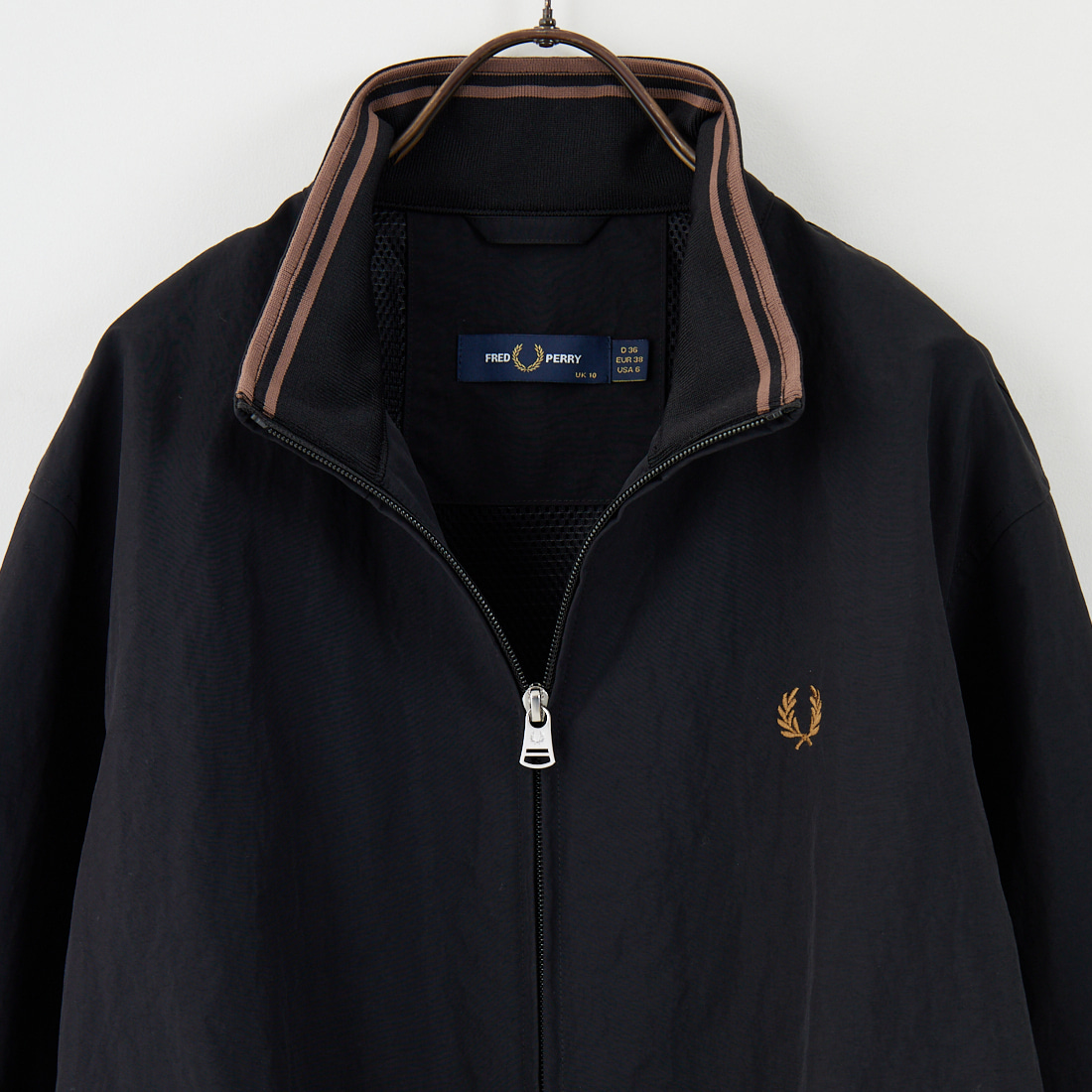 FRED PERRY [フレッドペリー] 別注 ナイロンブレンサムジャケット [FPM-25A-007JF] BLK/SHADED