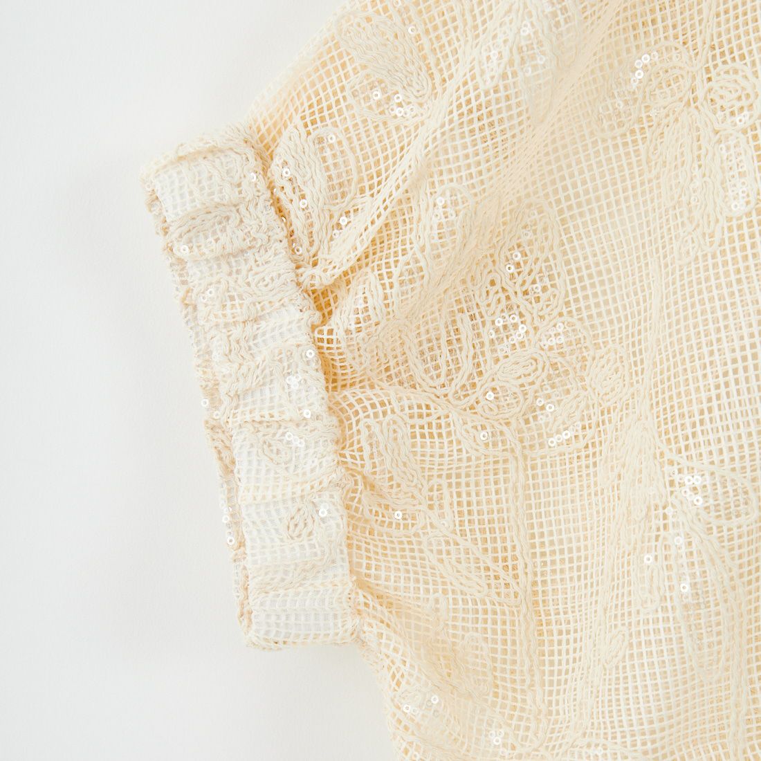 TORRAZZO DONNA [トラッゾドンナ] ボタニカルスパンコール ドルマンブラウス [6260-375] 09 IVORY