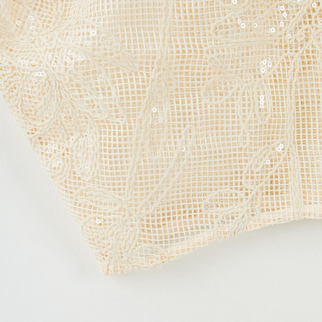 TORRAZZO DONNA [トラッゾドンナ] ボタニカルスパンコール ドルマンブラウス [6260-375] 09 IVORY