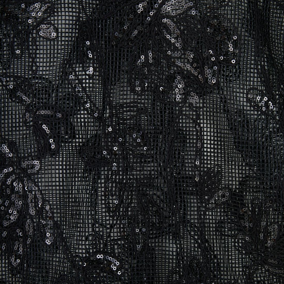 TORRAZZO DONNA [トラッゾドンナ] ボタニカルスパンコール ドルマンブラウス [6260-375] 19 BLACK