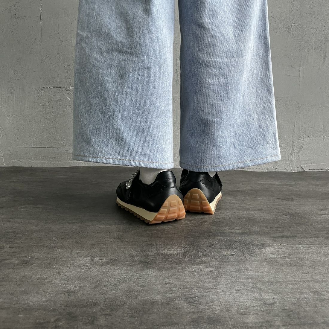 FOOT INDUSTRY [フットインダストリー] パールメリージェーンシューズ [AWC010] 001 ANTHRA