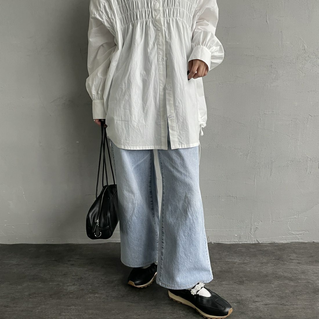 FOOT INDUSTRY [フットインダストリー] パールメリージェーンシューズ [AWC010] 001 ANTHRA