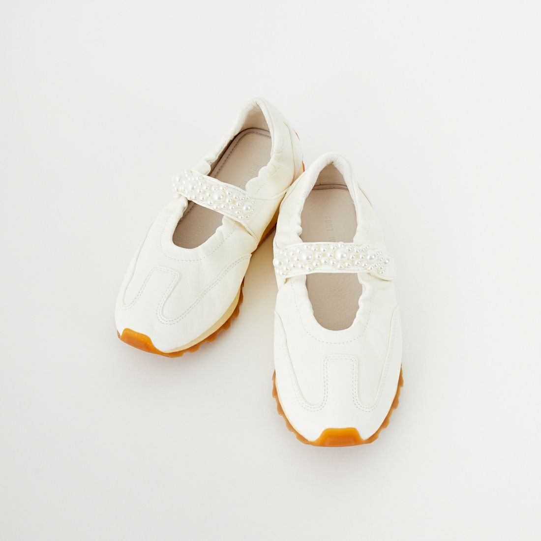 FOOT INDUSTRY [フットインダストリー] パールメリージェーンシューズ [AWC010] 002 ANT.WH