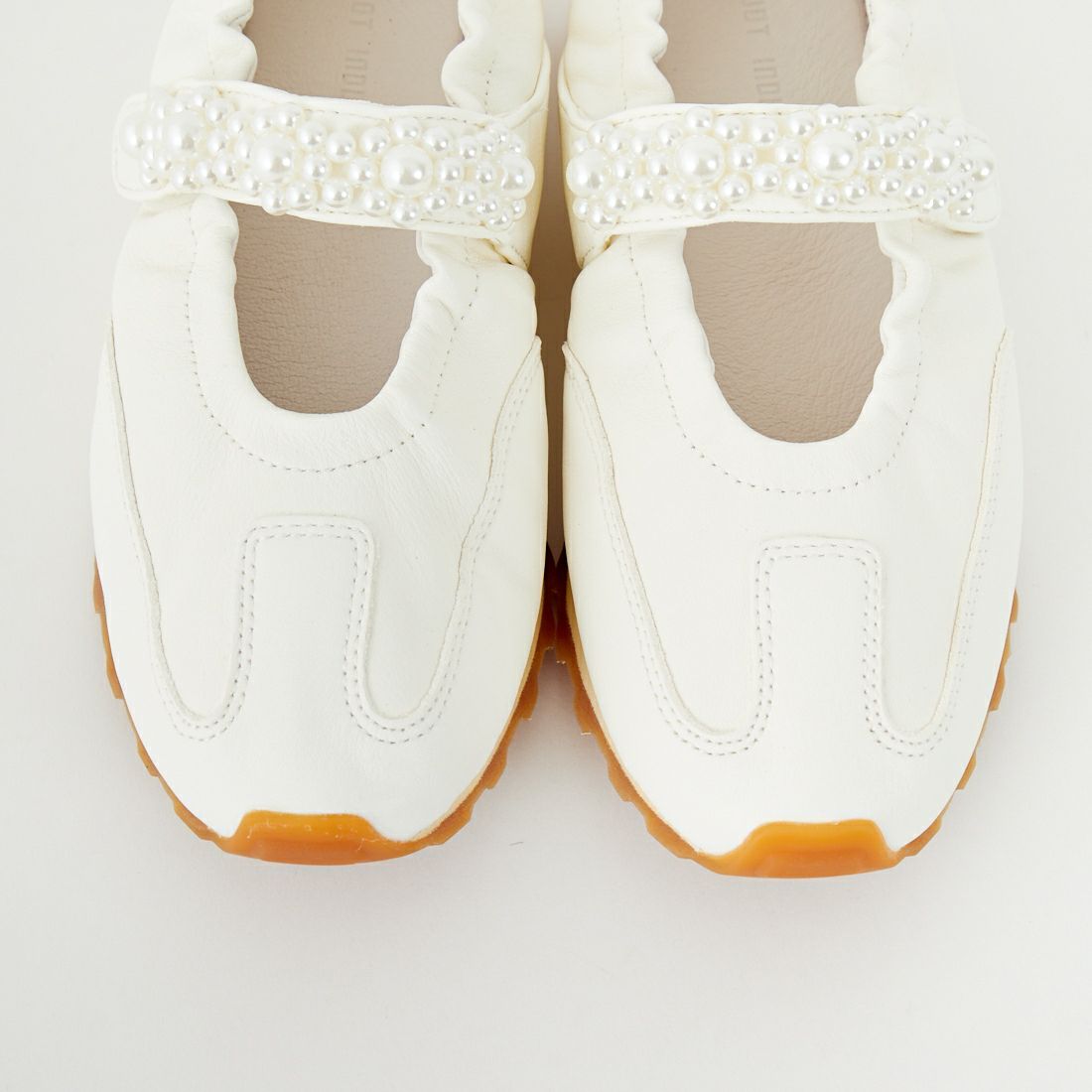 FOOT INDUSTRY [フットインダストリー] パールメリージェーンシューズ [AWC010] 002 ANT.WH