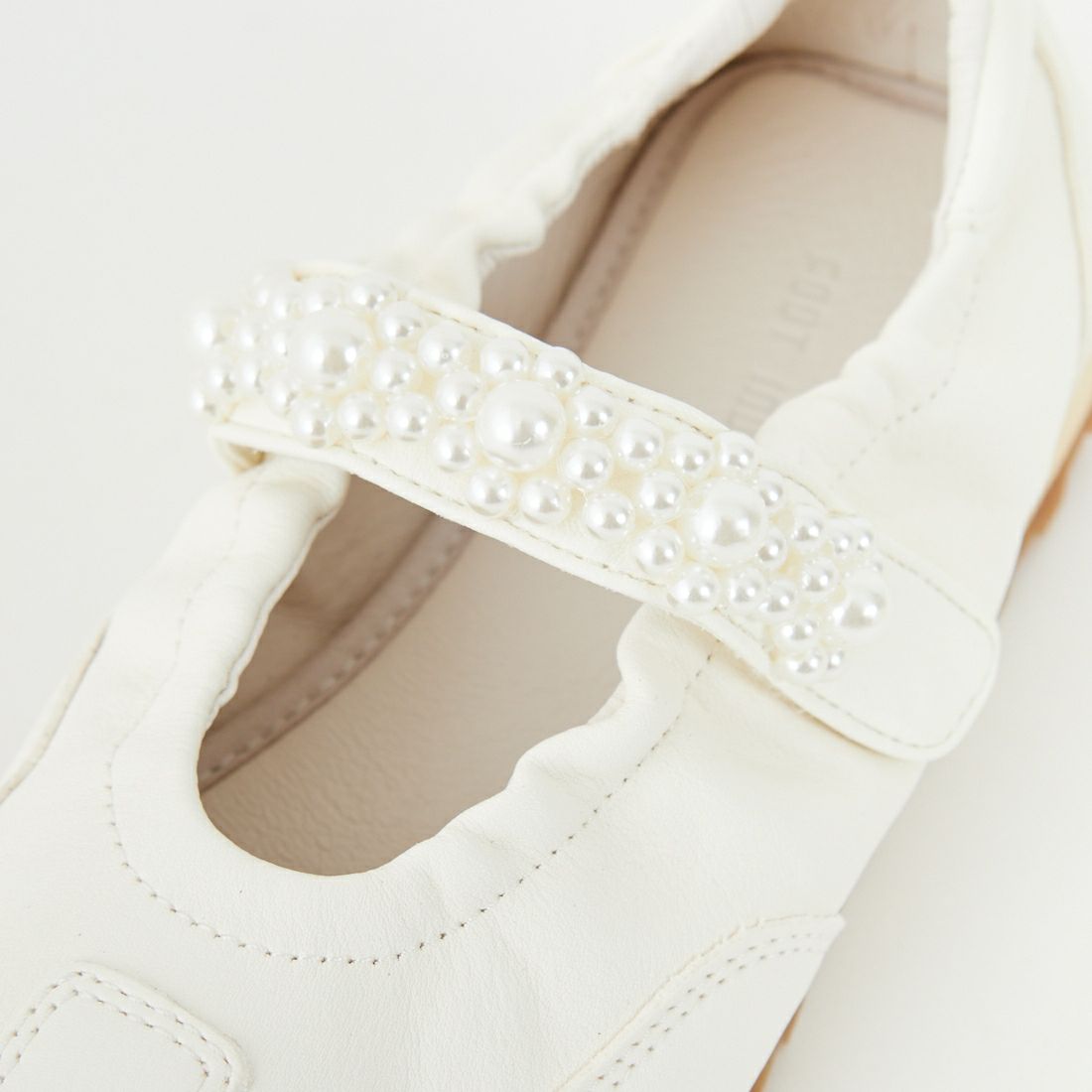 FOOT INDUSTRY [フットインダストリー] パールメリージェーンシューズ [AWC010] 002 ANT.WH