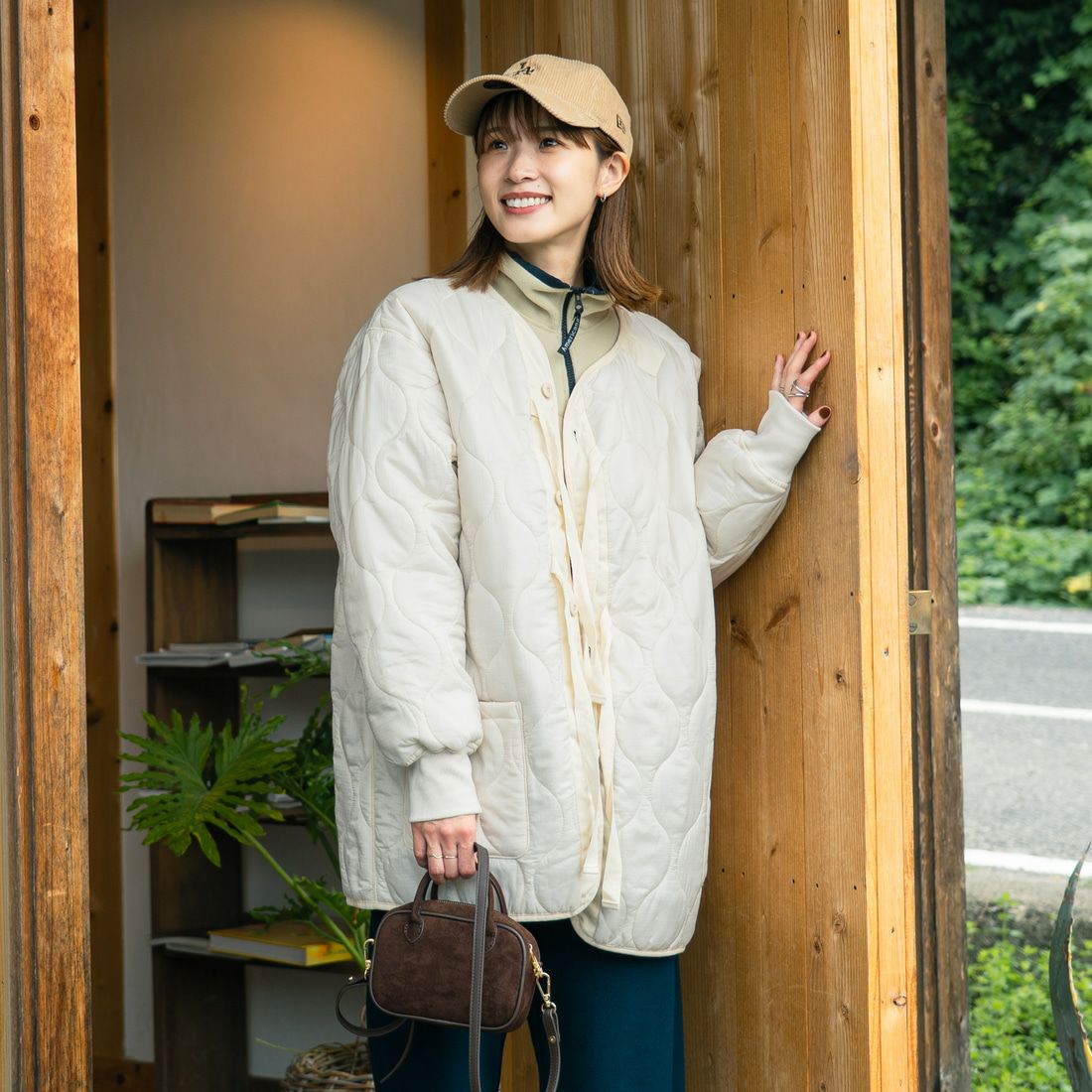 KHAKI&&モデル身長：167cm 着用サイズ：M&&