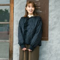 BLACK&&モデル身長：167cm 着用サイズ：S&&