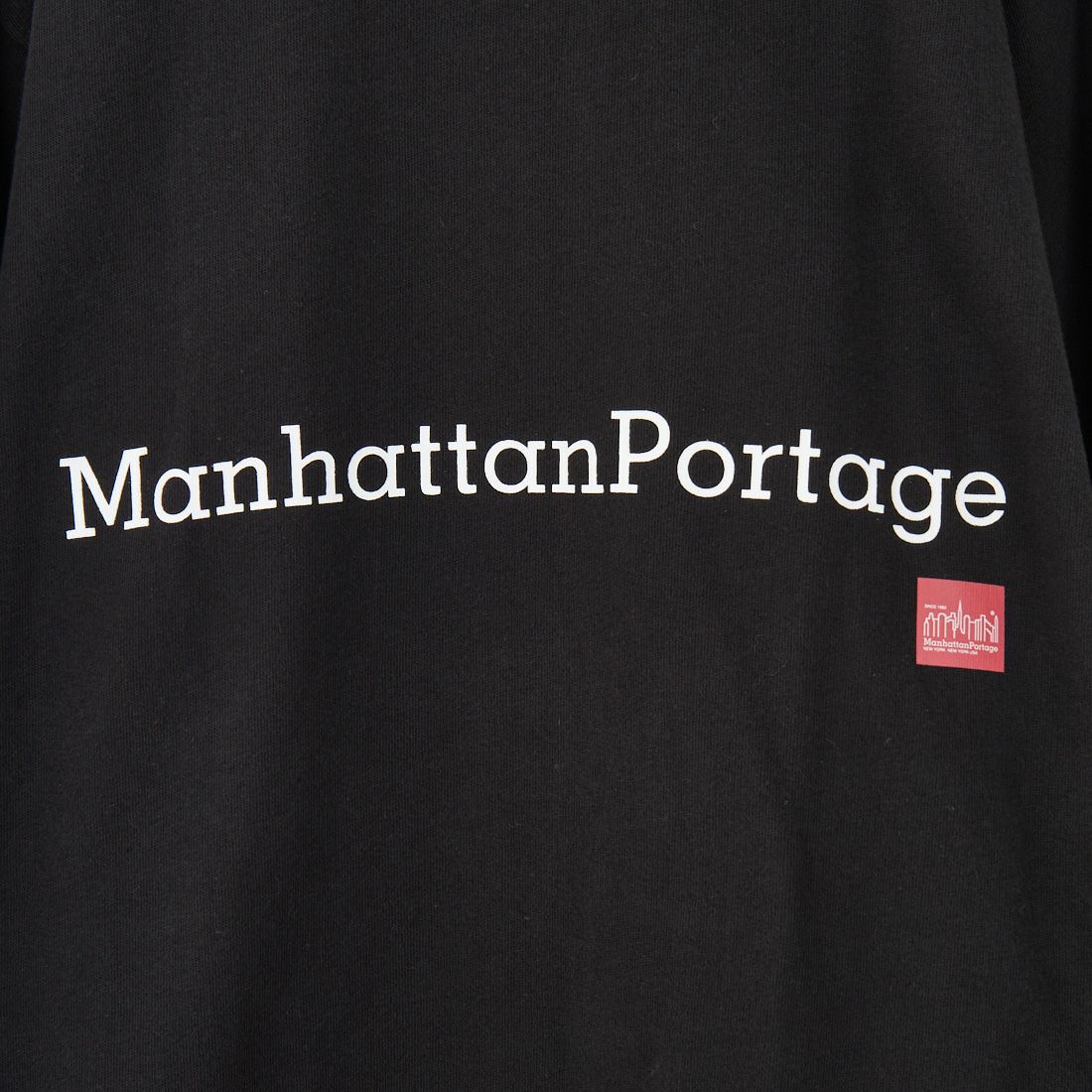 MANHATTAN PORTAGE [マンハッタンポーテージ] 別注 ポケット刺繍 リンガークルーネックスウェット [25FWMP-IN70-JF] BLACK