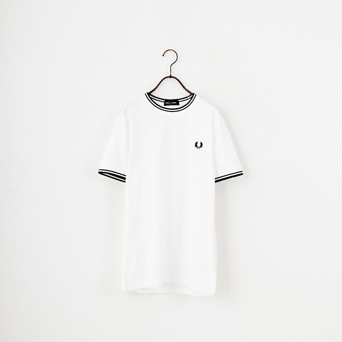 FRED PERRY [フレッドペリー] ツインティップTシャツ [M1588] 100 WHITE