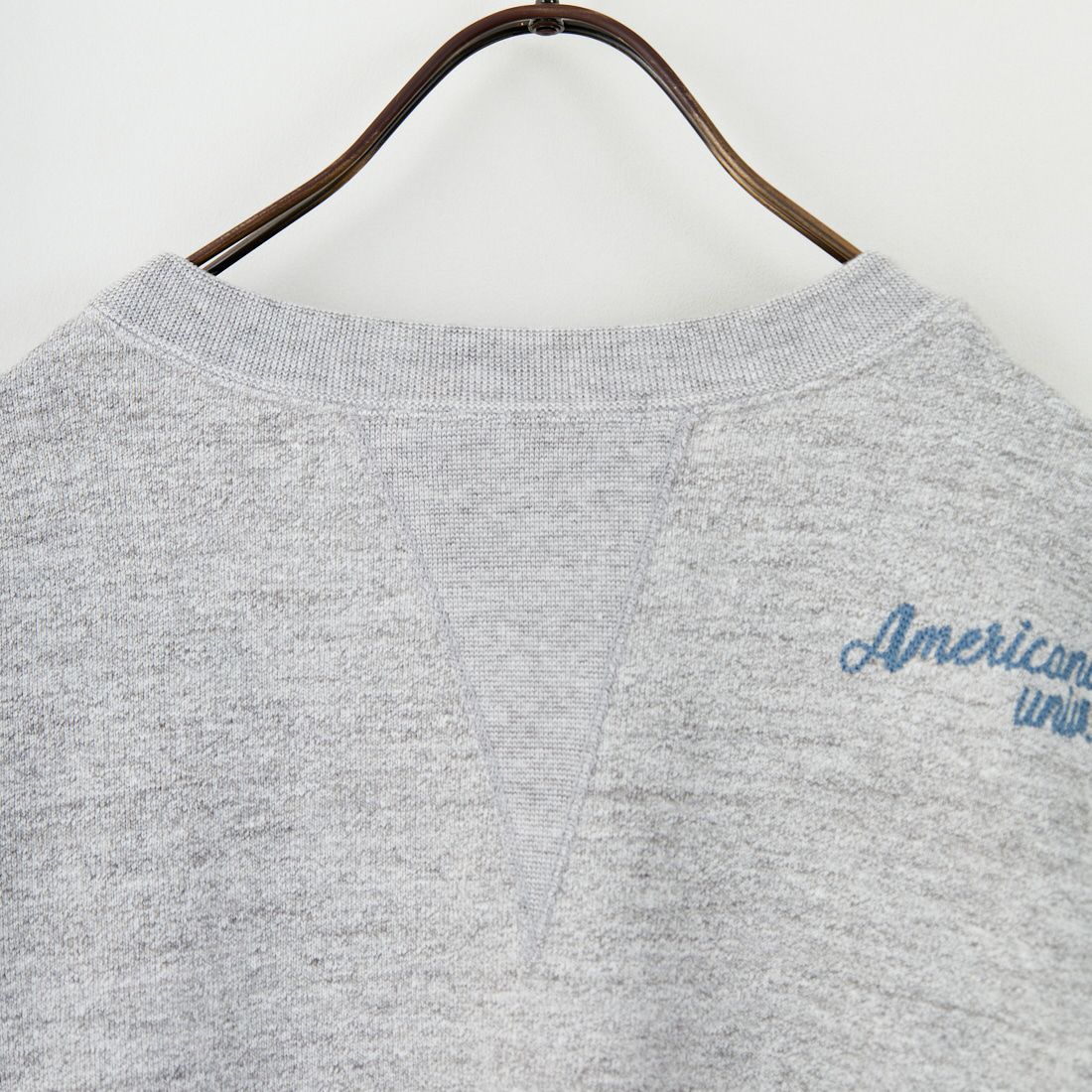 Americana × JEANS FACTORY [アメリカーナ × ジーンズファクトリー] 別注 カレッジプリント カットオフスウェット [BRF-736A-2-JF] ﾓｸｸﾞﾚｰ