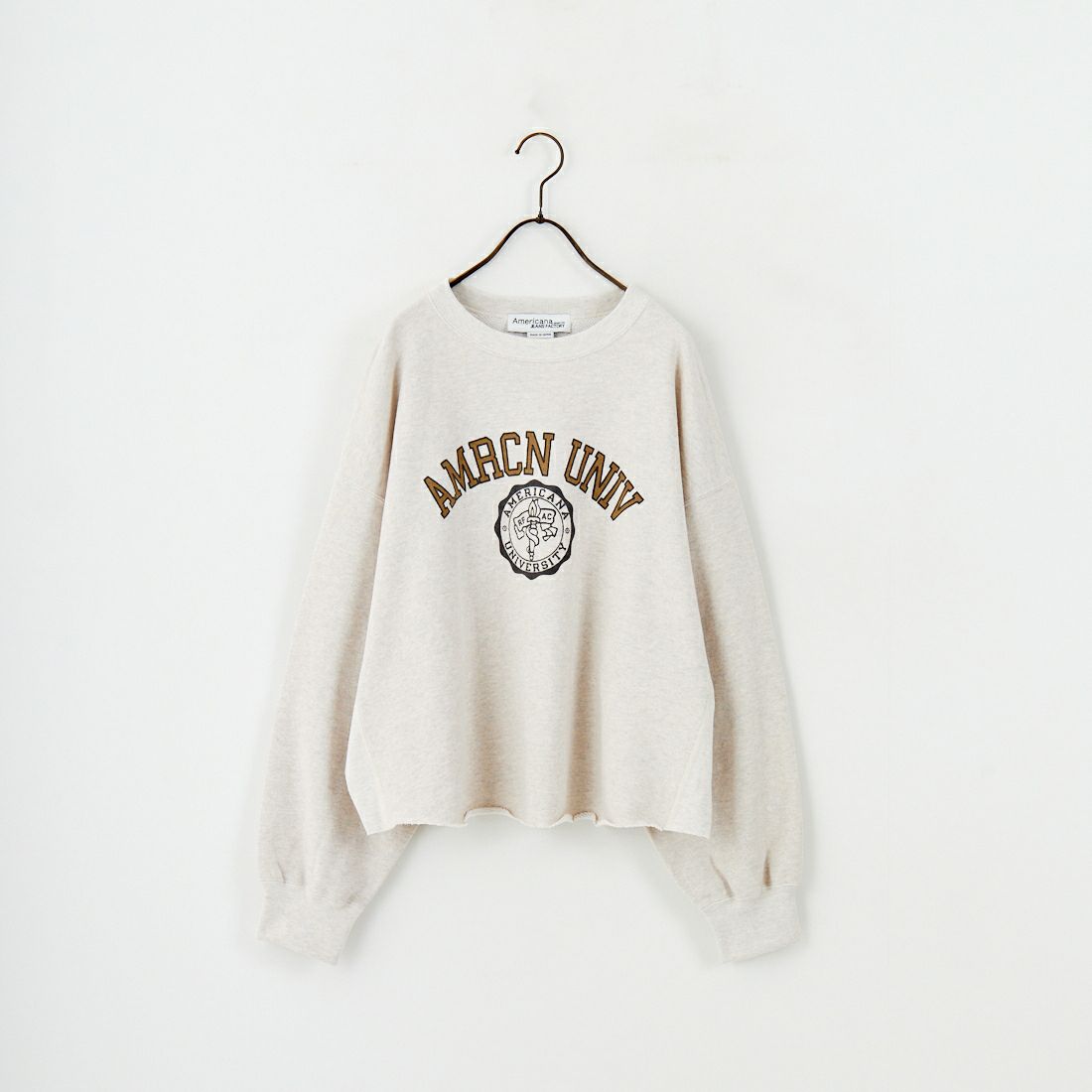 Americana × JEANS FACTORY [アメリカーナ × ジーンズファクトリー] 別注 カレッジプリント カットオフスウェット [BRF-736A-1-JF] ｵｰﾄﾐｰﾙ
