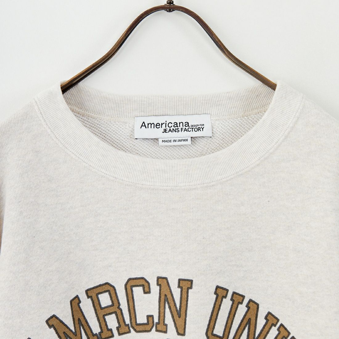 Americana × JEANS FACTORY [アメリカーナ × ジーンズファクトリー] 別注 カレッジプリント カットオフスウェット [BRF-736A-1-JF] ｵｰﾄﾐｰﾙ