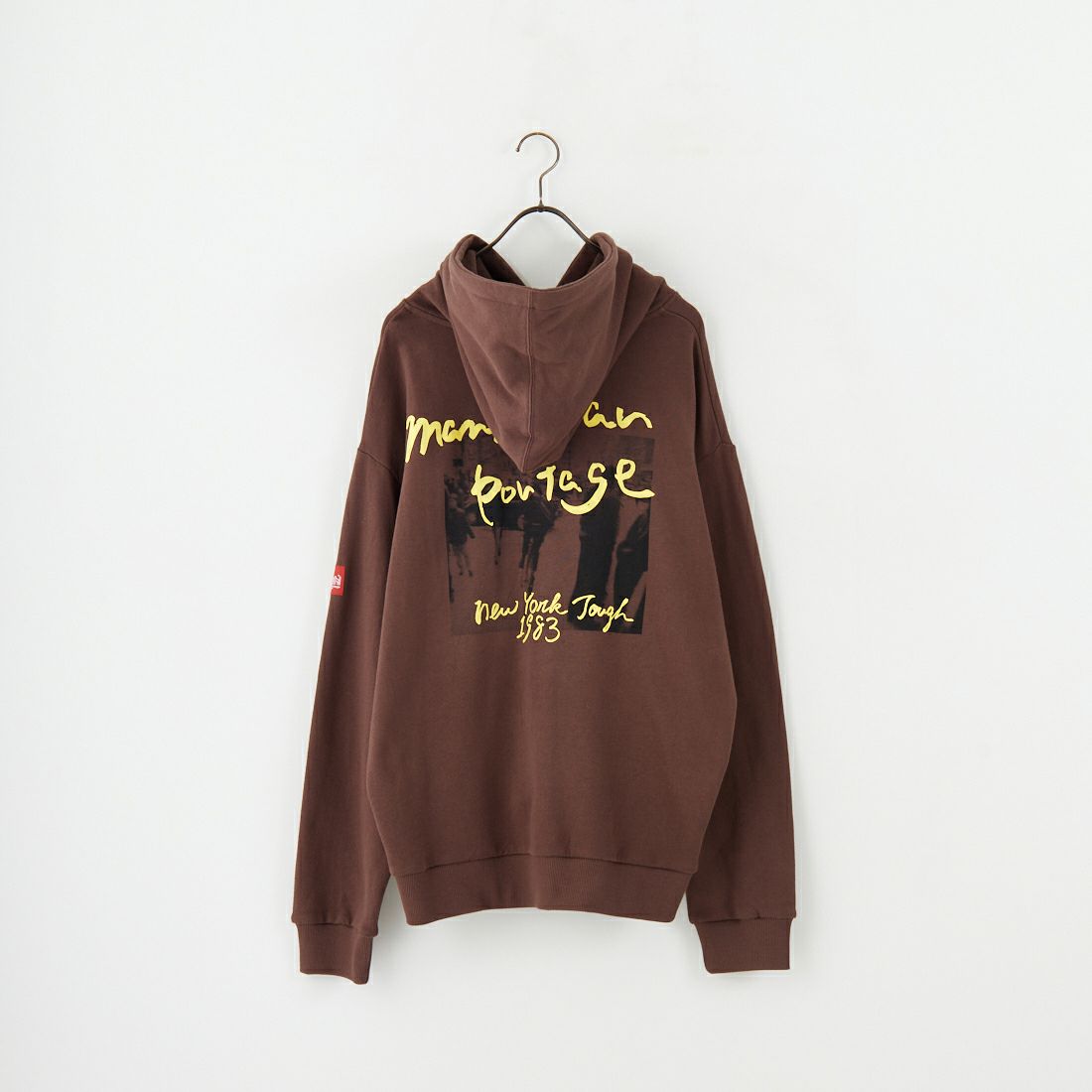 MANHATTAN PORTAGE [マンハッタンポーテージ] 別注 バックフォトプリントパーカー [25FWMP-IN73-JF] D.BROWN