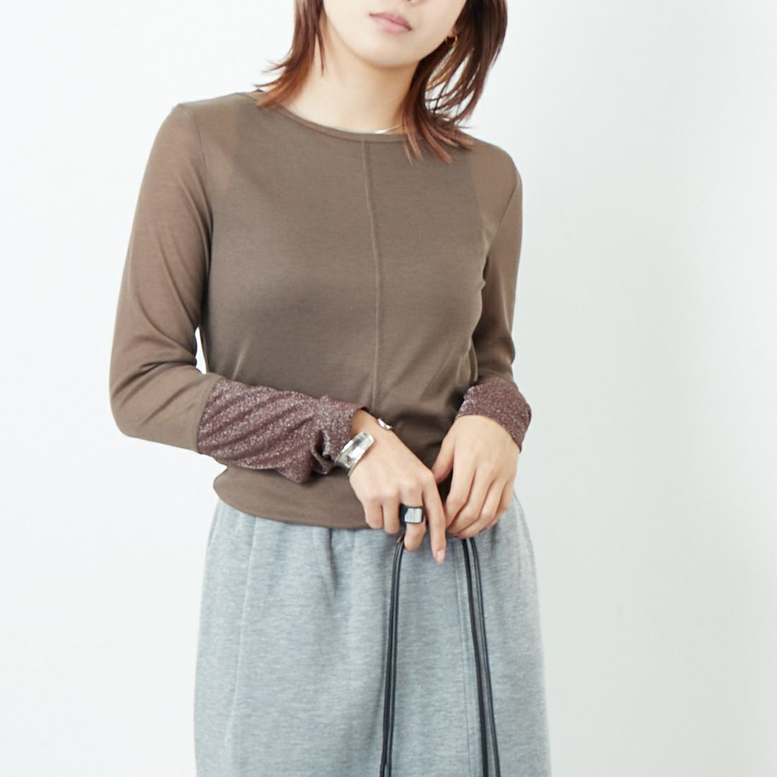 ﾌﾞﾗｳﾝ&&モデル身長：167cm 着用サイズ：F&&