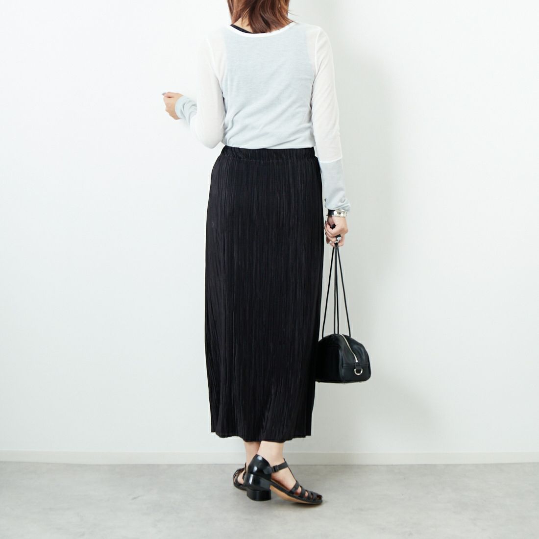 Jf Ready Made [ジェイエフレディメイド] 2WAYラメカフスインナー [922-24103] ｵﾌ &&モデル身長：167cm 着用サイズ：F&&