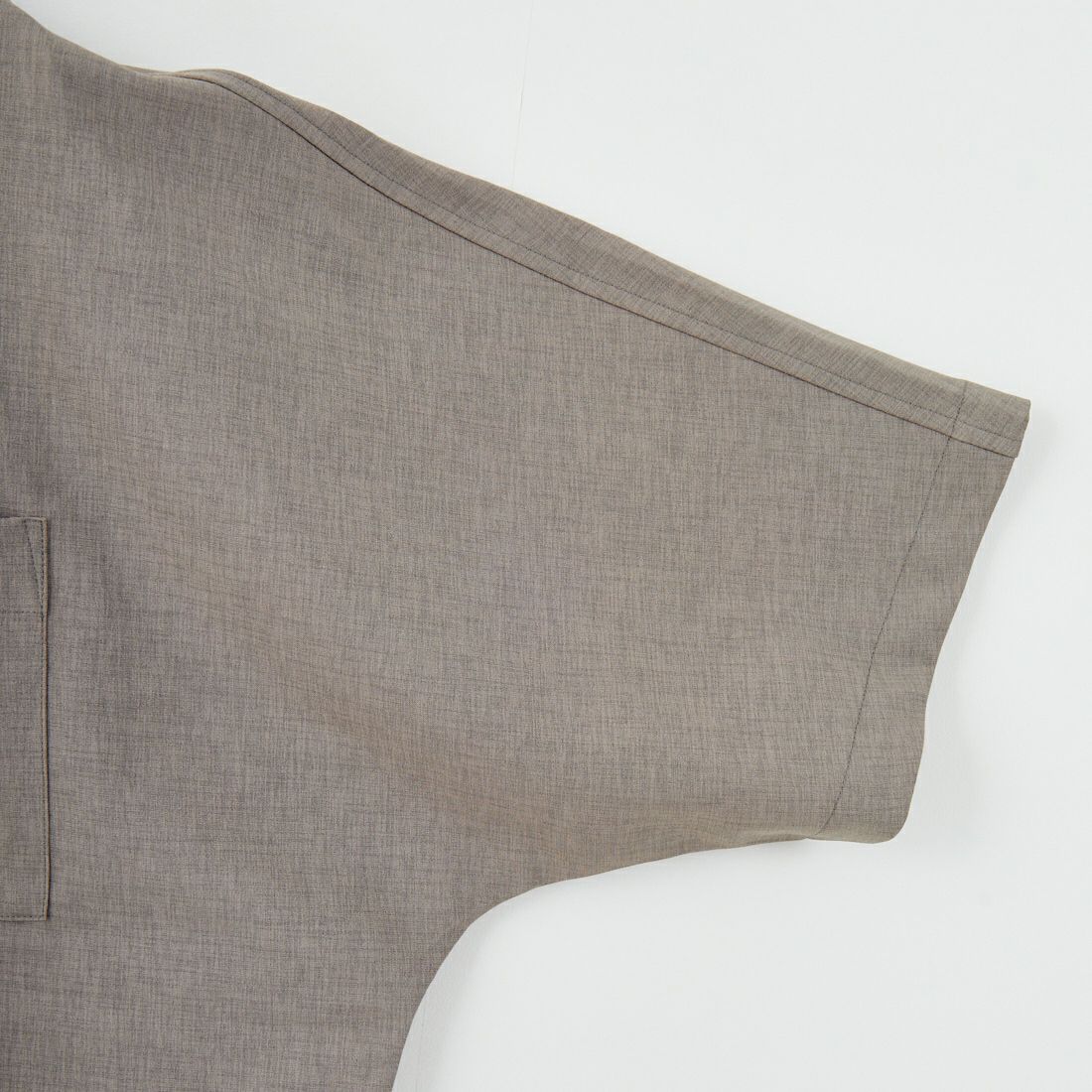 SLICK [スリック] リネンライクポプリンバンドカラーシャツ [5220111] 740 GRAY