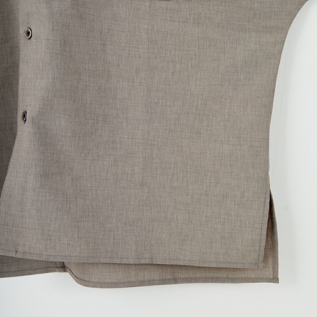 SLICK [スリック] リネンライクポプリンバンドカラーシャツ [5220111] 740 GRAY