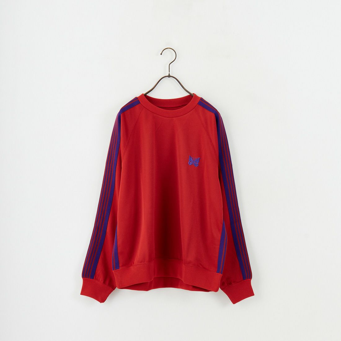 ★Needles 25春夏★別注 ロゴ クルーネックシャツ全3色 22SS】Needles ニードルズ トラッククルーネックシャツ Track
