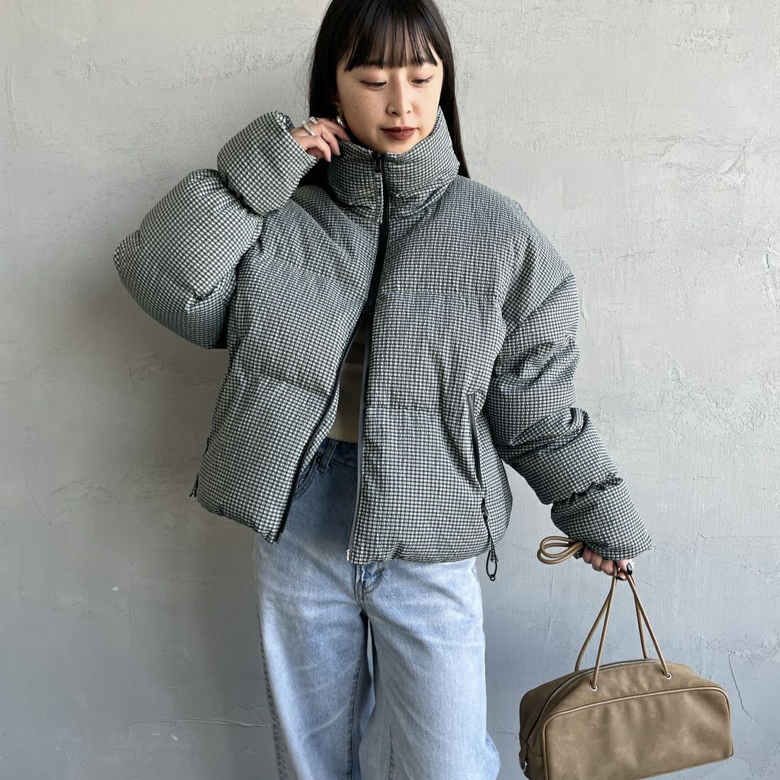 TODAYFUL [トゥデイフル] チェックダウンジャケット [12520008