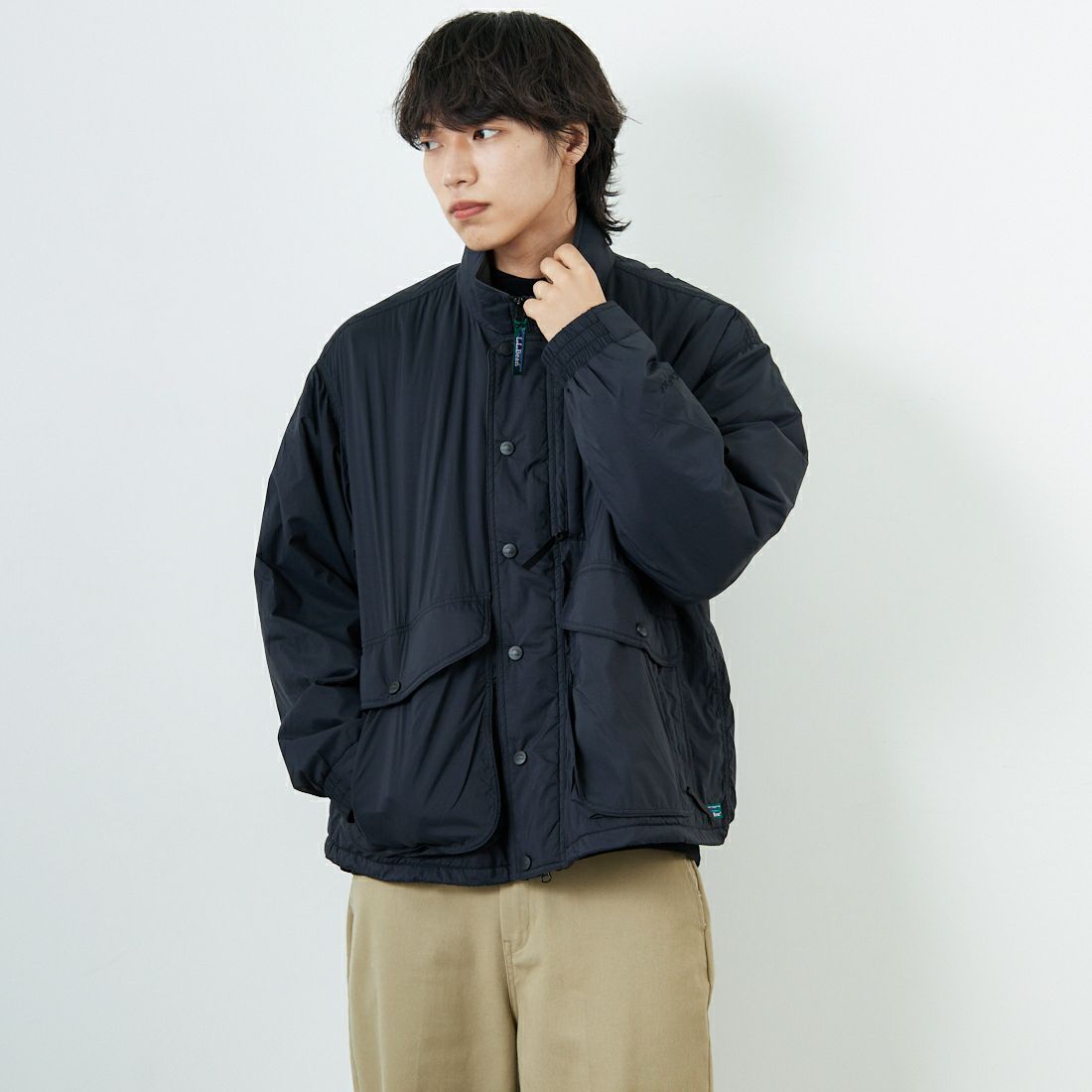 L.L.BEAN [エルエルビーン] Bean's ウィンディリッジ インサレーションジャケット [5575-2041] 48 NIGHT &&モデル身長：179cm 着用サイズ：L&&