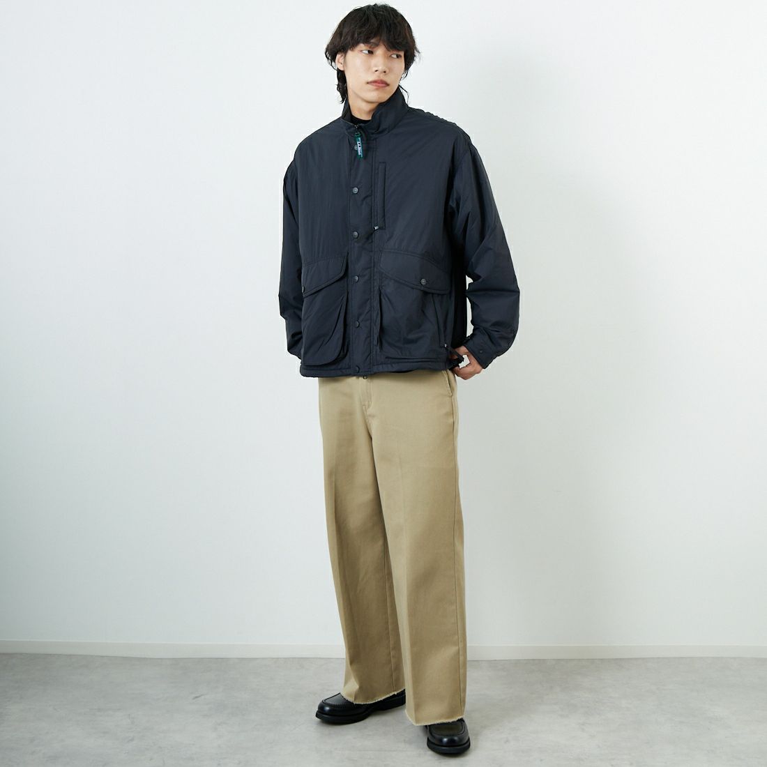 L.L.BEAN [エルエルビーン] Bean's ウィンディリッジ インサレーションジャケット [5575-2041] 48 NIGHT &&モデル身長：179cm 着用サイズ：L&&