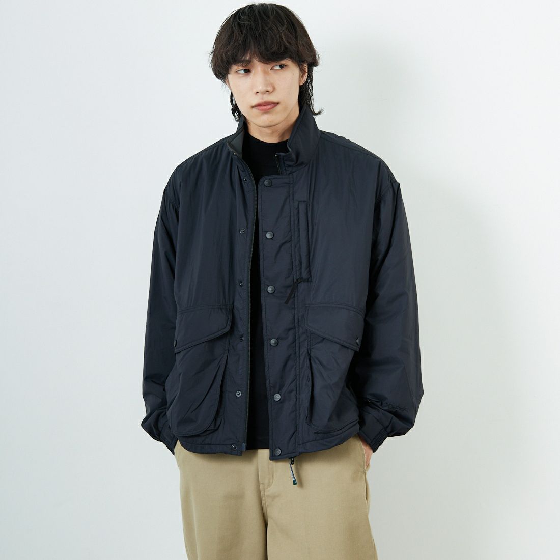 L.L.BEAN [エルエルビーン] Bean's ウィンディリッジ インサレーションジャケット [5575-2041] 48 NIGHT &&モデル身長：179cm 着用サイズ：L&&