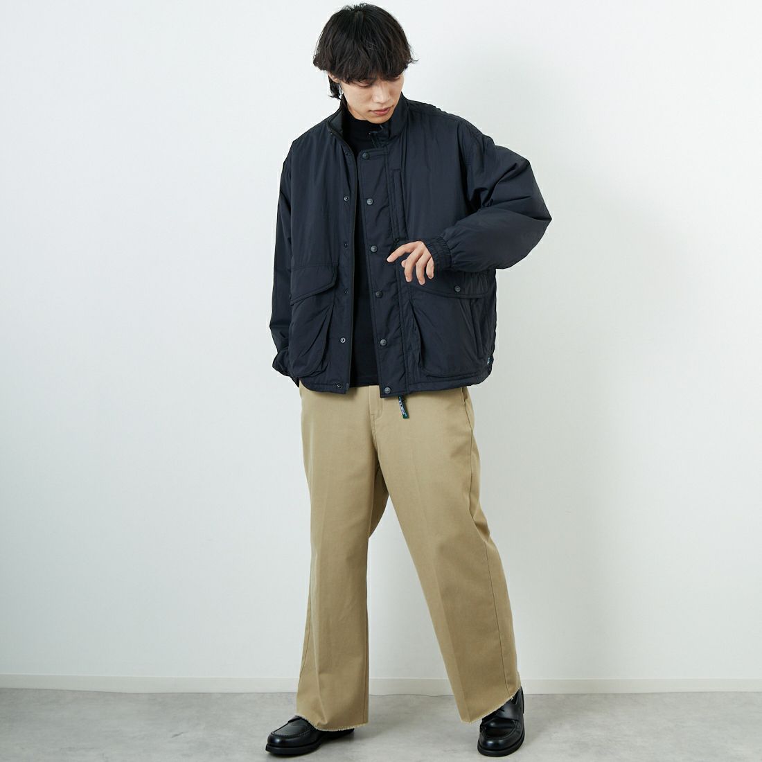 L.L.BEAN [エルエルビーン] Bean's ウィンディリッジ インサレーションジャケット [5575-2041] 48 NIGHT &&モデル身長：179cm 着用サイズ：L&&