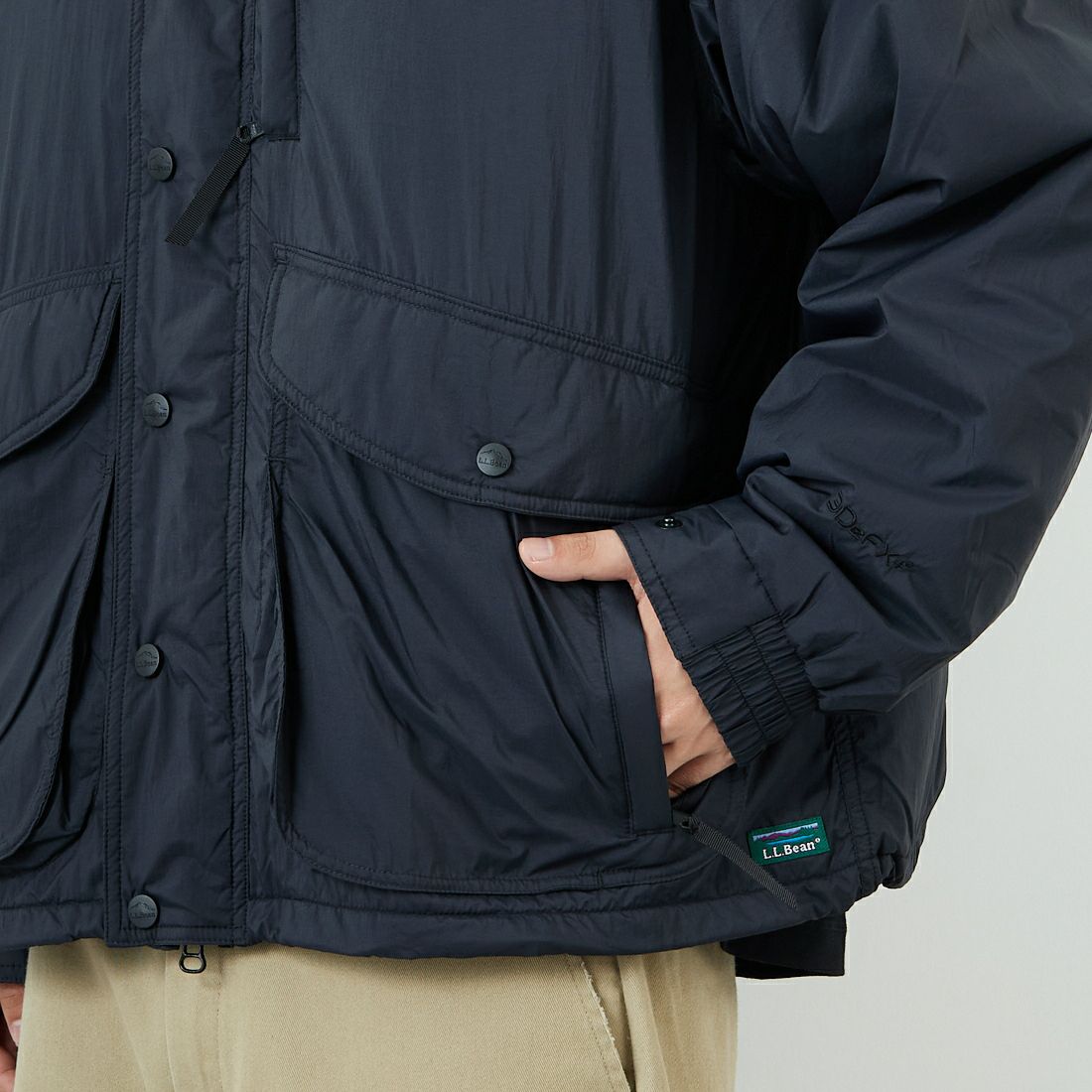 L.L.BEAN [エルエルビーン] Bean's ウィンディリッジ インサレーションジャケット [5575-2041] 48 NIGHT &&モデル身長：179cm 着用サイズ：L&&