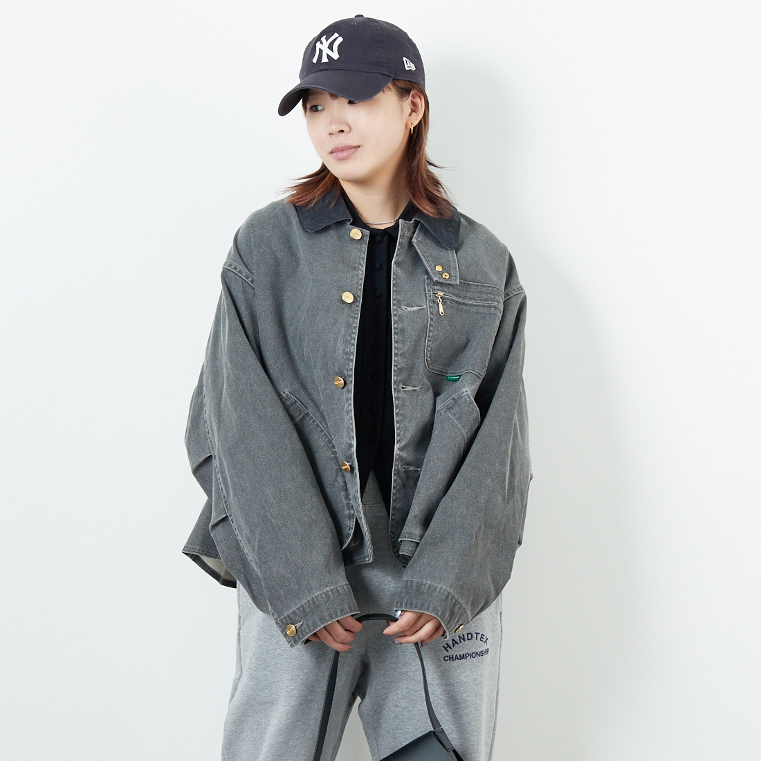 L.L.BEAN [エルエルビーン] Bean's プロスペクトハーバー フィールドコート [5475-1143] 50 FADE BK &&モデル身長：167cm 着用サイズ：M&&