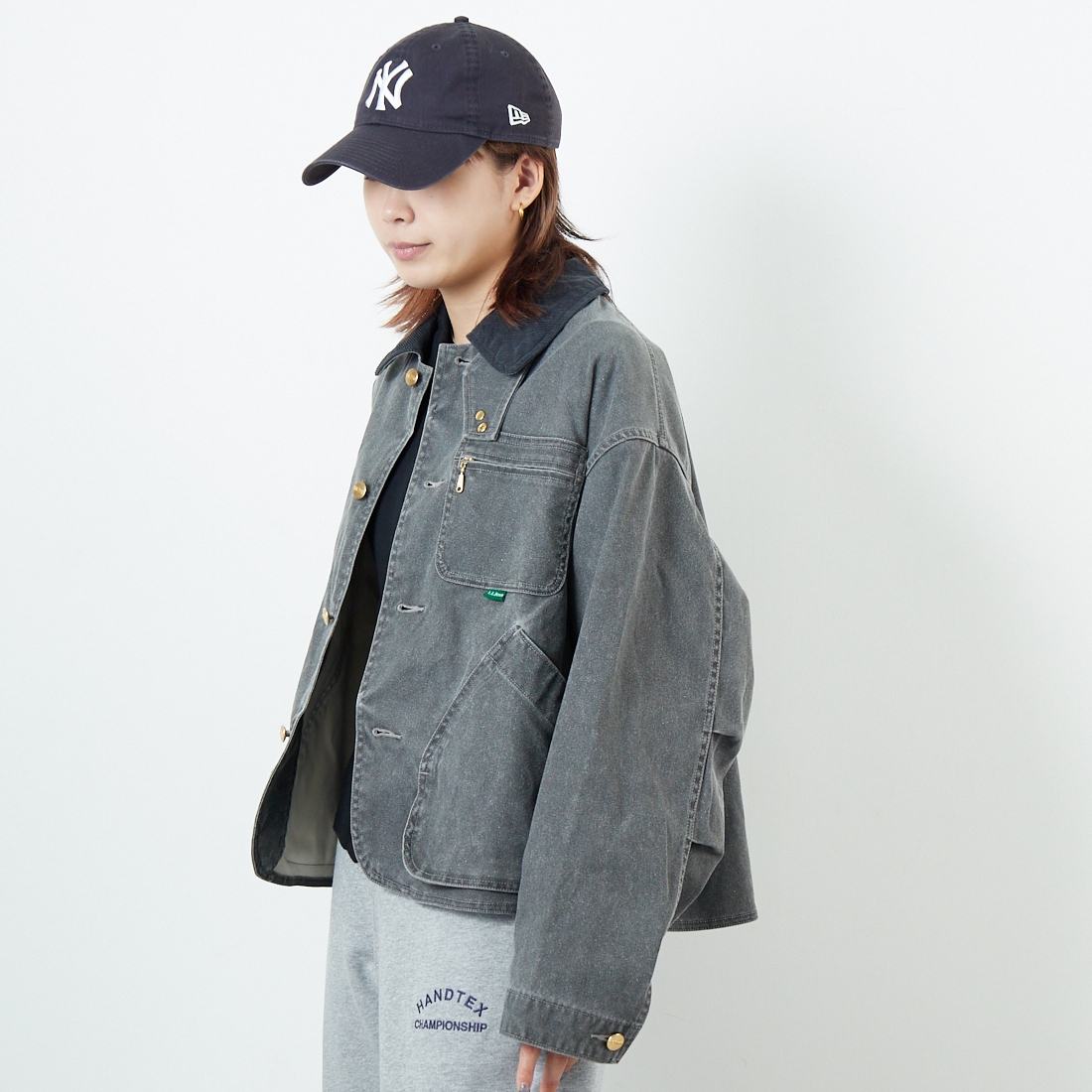 L.L.BEAN [エルエルビーン] Bean's プロスペクトハーバー フィールドコート [5475-1143] 50 FADE BK &&モデル身長：167cm 着用サイズ：M&&