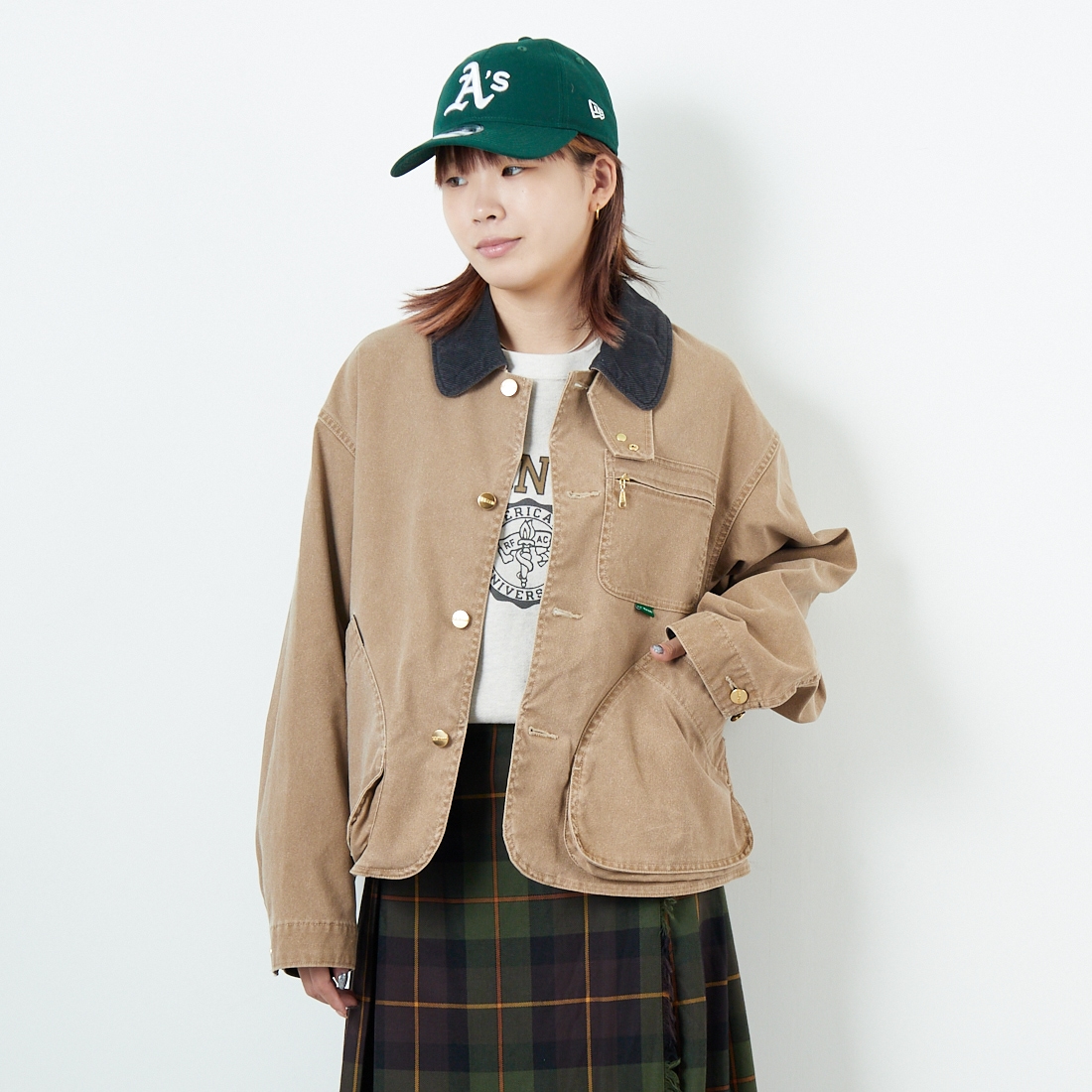 L.L.BEAN [エルエルビーン] Bean's プロスペクトハーバー フィールドコート [5475-1143] 71 FADE TA &&モデル身長：167cm 着用サイズ：M&&