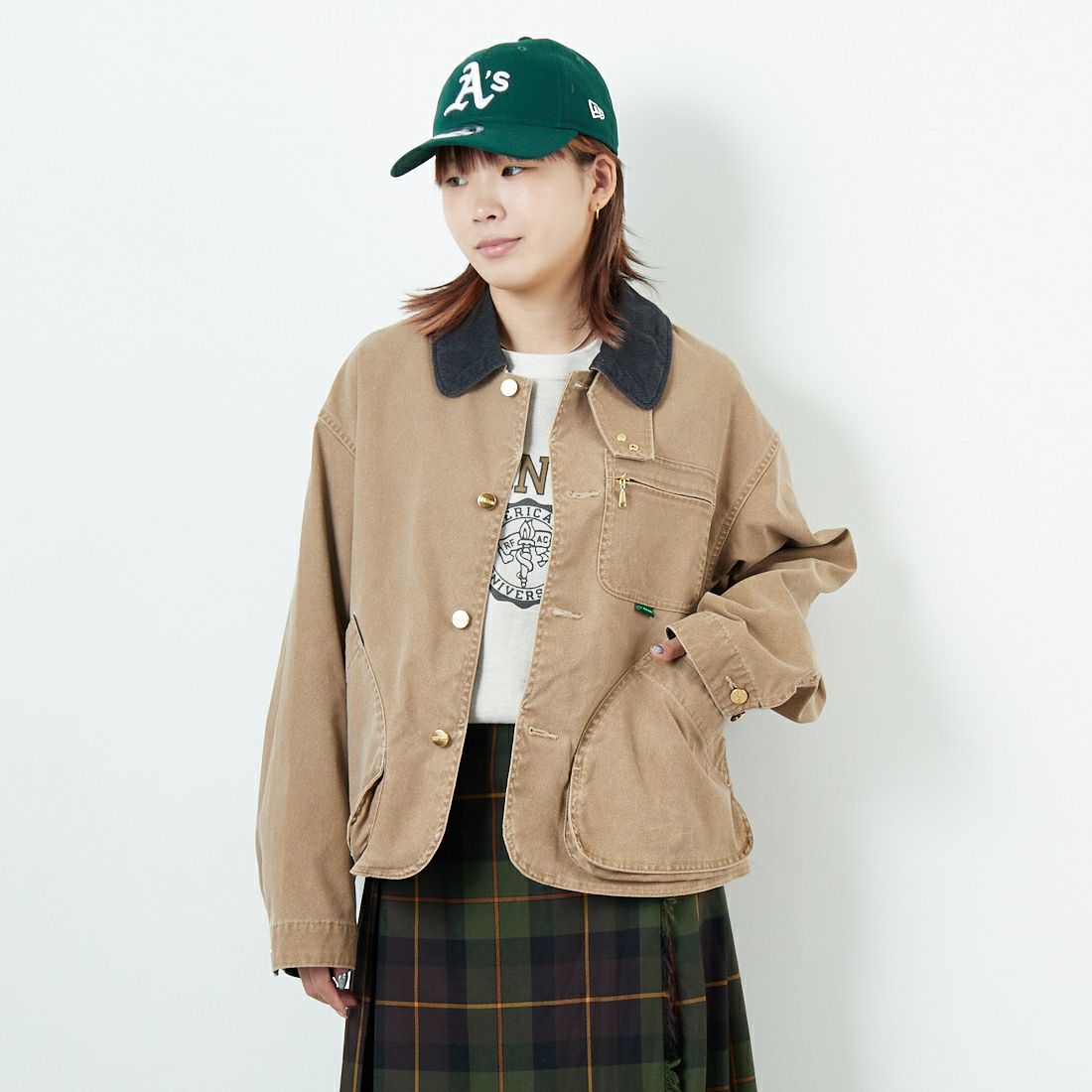 L.L.BEAN [エルエルビーン] Bean's プロスペクトハーバー フィールドコート [5475-1143] 71 FADE TA &&モデル身長：167cm 着用サイズ：M&&