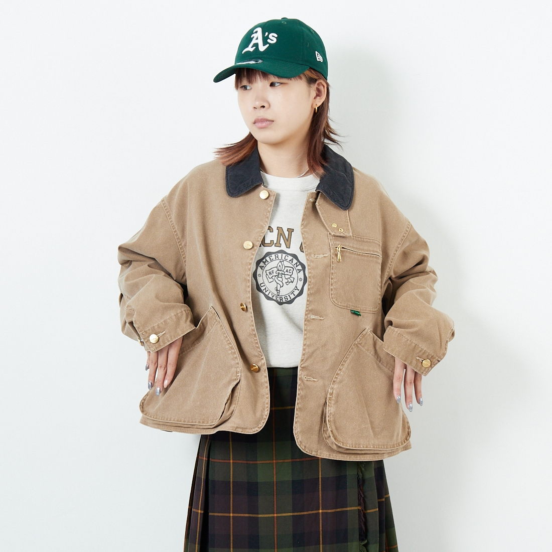 L.L.BEAN [エルエルビーン] Bean's プロスペクトハーバー フィールドコート [5475-1143] 71 FADE TA &&モデル身長：167cm 着用サイズ：M&&