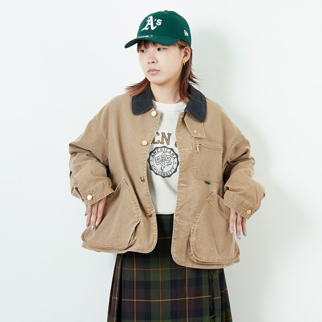 L.L.BEAN [エルエルビーン] Bean's プロスペクトハーバー フィールドコート [5475-1143] 71 FADE TA &&モデル身長：167cm 着用サイズ：M&&