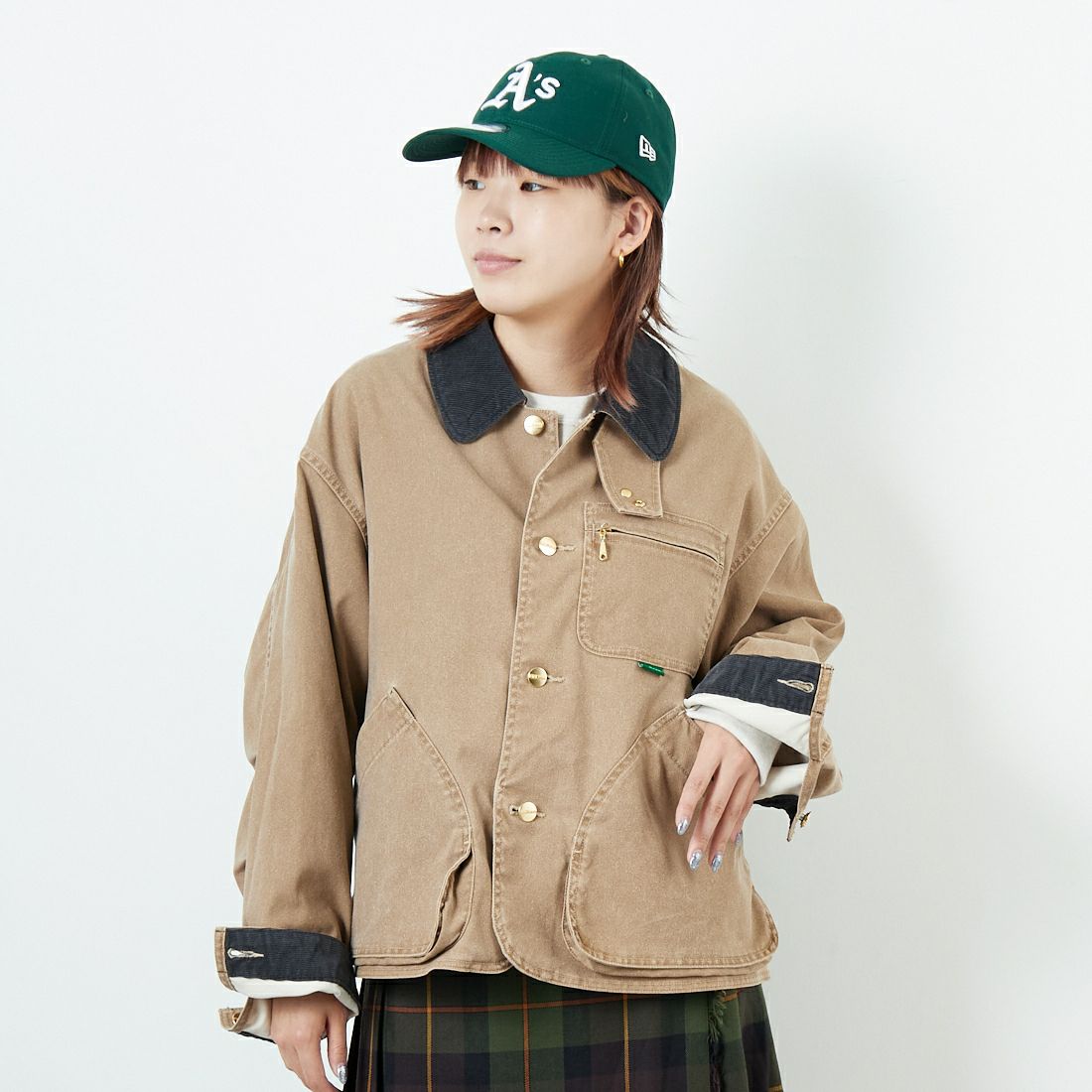 L.L.BEAN [エルエルビーン] Bean's プロスペクトハーバー フィールドコート [5475-1143] 71 FADE TA &&モデル身長：167cm 着用サイズ：M&&