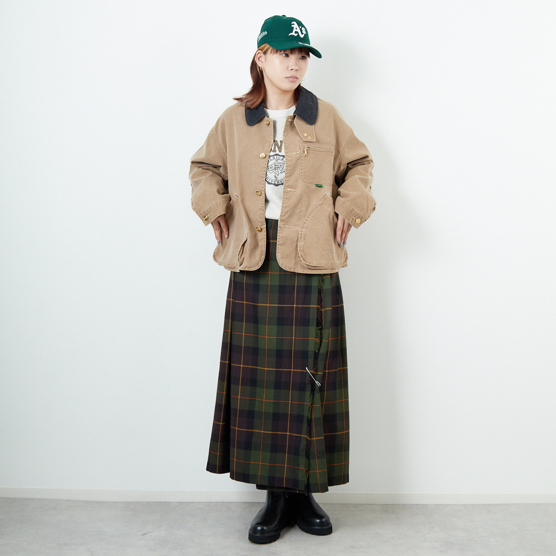 L.L.BEAN [エルエルビーン] Bean's プロスペクトハーバー フィールドコート [5475-1143] 71 FADE TA &&モデル身長：167cm 着用サイズ：M&&