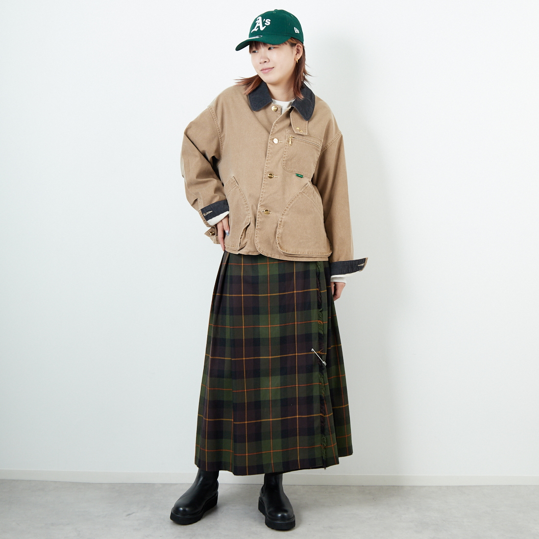 L.L.BEAN [エルエルビーン] Bean's プロスペクトハーバー フィールドコート [5475-1143] 71 FADE TA &&モデル身長：167cm 着用サイズ：M&&