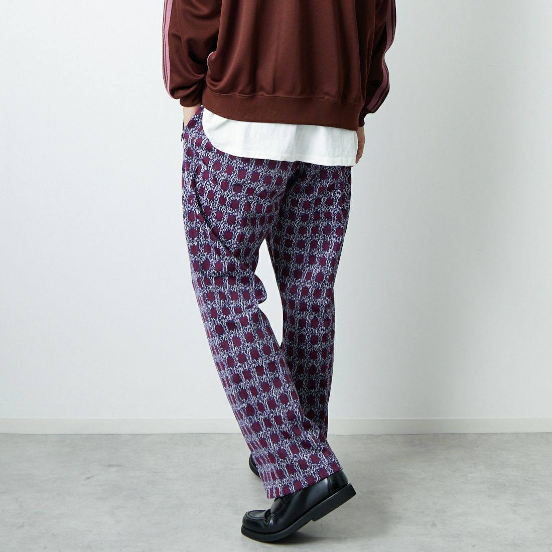 Needles [ニードルズ] トラックパンツ [RW313] E FLOWER &&モデル身長：179cm 着用サイズ：M&&