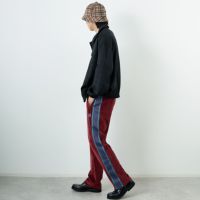 needles ベロア　トラックパンツ　M needles ベロア トラックパンツ ブルー S オリジナル - メルカリ