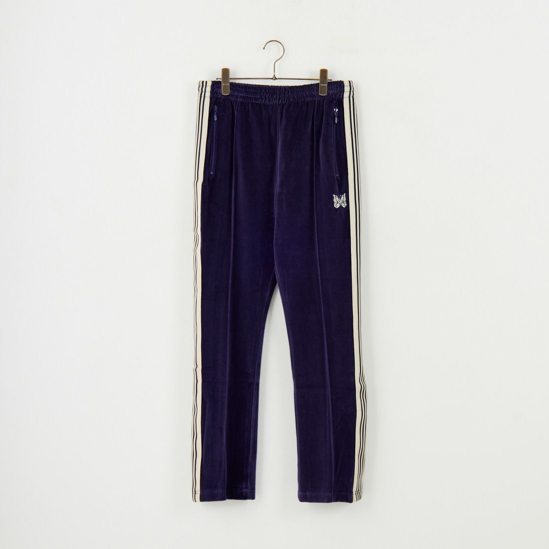 Needles [ニードルズ] ベロア ナロートラックパンツ [RW325] A NAVY