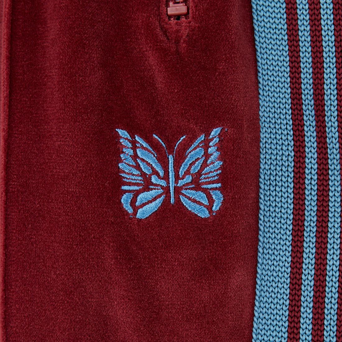 Needles [ニードルズ] ベロア ナロートラックパンツ [RW325] B BURGUNDY