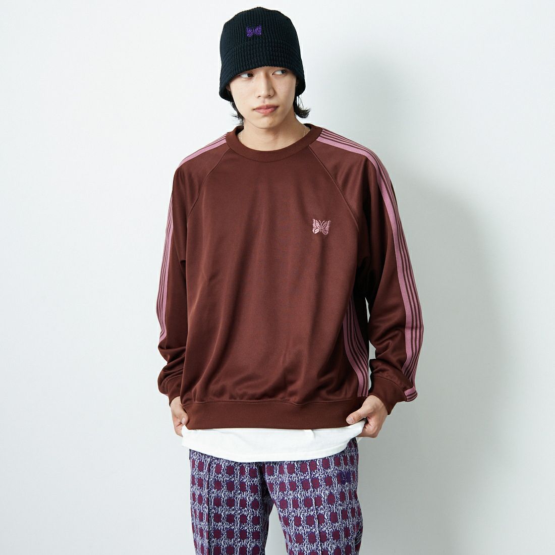 A BROWN&&モデル身長：179cm 着用サイズ：L&&