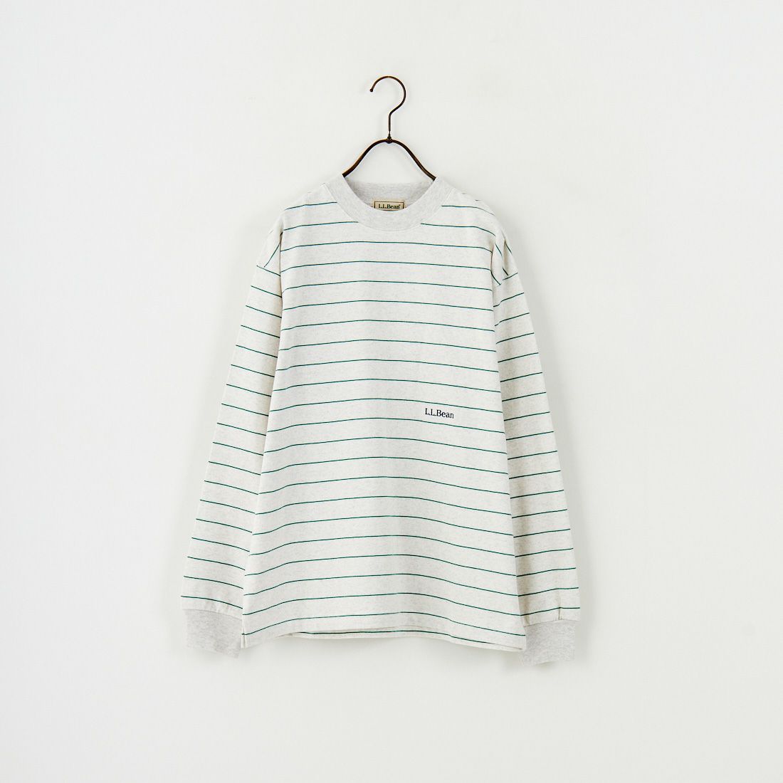 L.L.BEAN [エルエルビーン] ユニオン ロングスリーブ ストライプTシャツ [5475-1133] 90 BIR/GRA