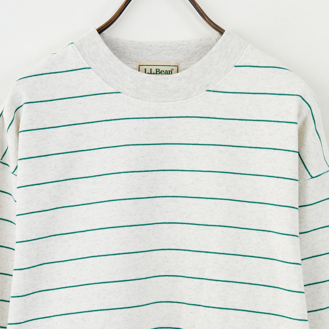 L.L.BEAN [エルエルビーン] ユニオン ロングスリーブ ストライプTシャツ [5475-1133] 90 BIR/GRA