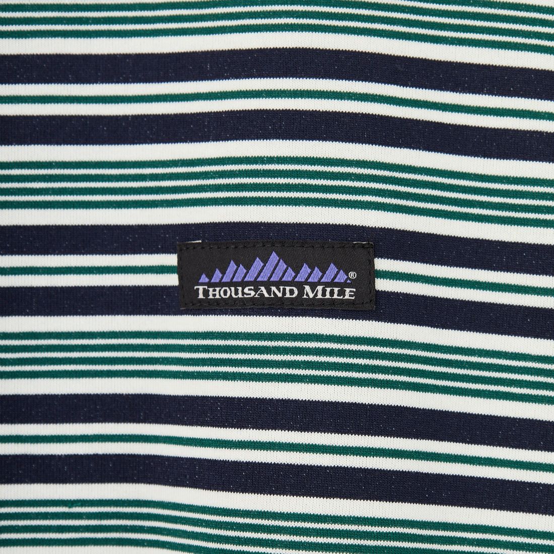 THOUSAND MILE [サウザンド マイル] ボーダーロングスリーブTシャツ [TM252TC00290] 96 GREEN