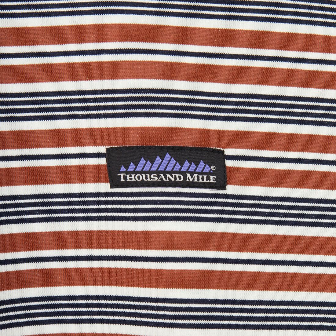 THOUSAND MILE [サウザンド マイル] ボーダーロングスリーブTシャツ [TM252TC00290] 95 BROWN