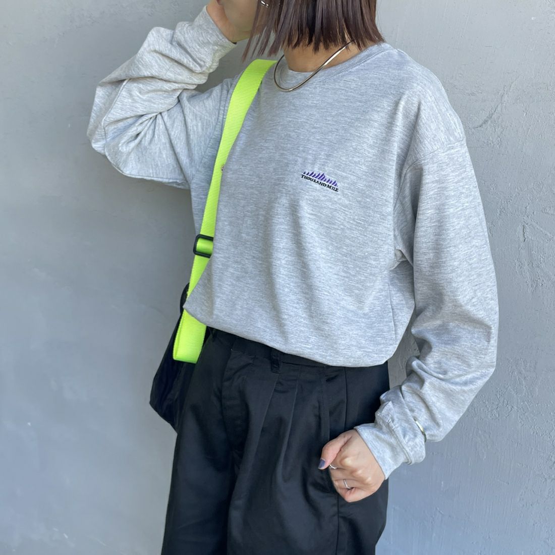 15 MD.GRY&&モデル身長：159cm 着用サイズ：S&&