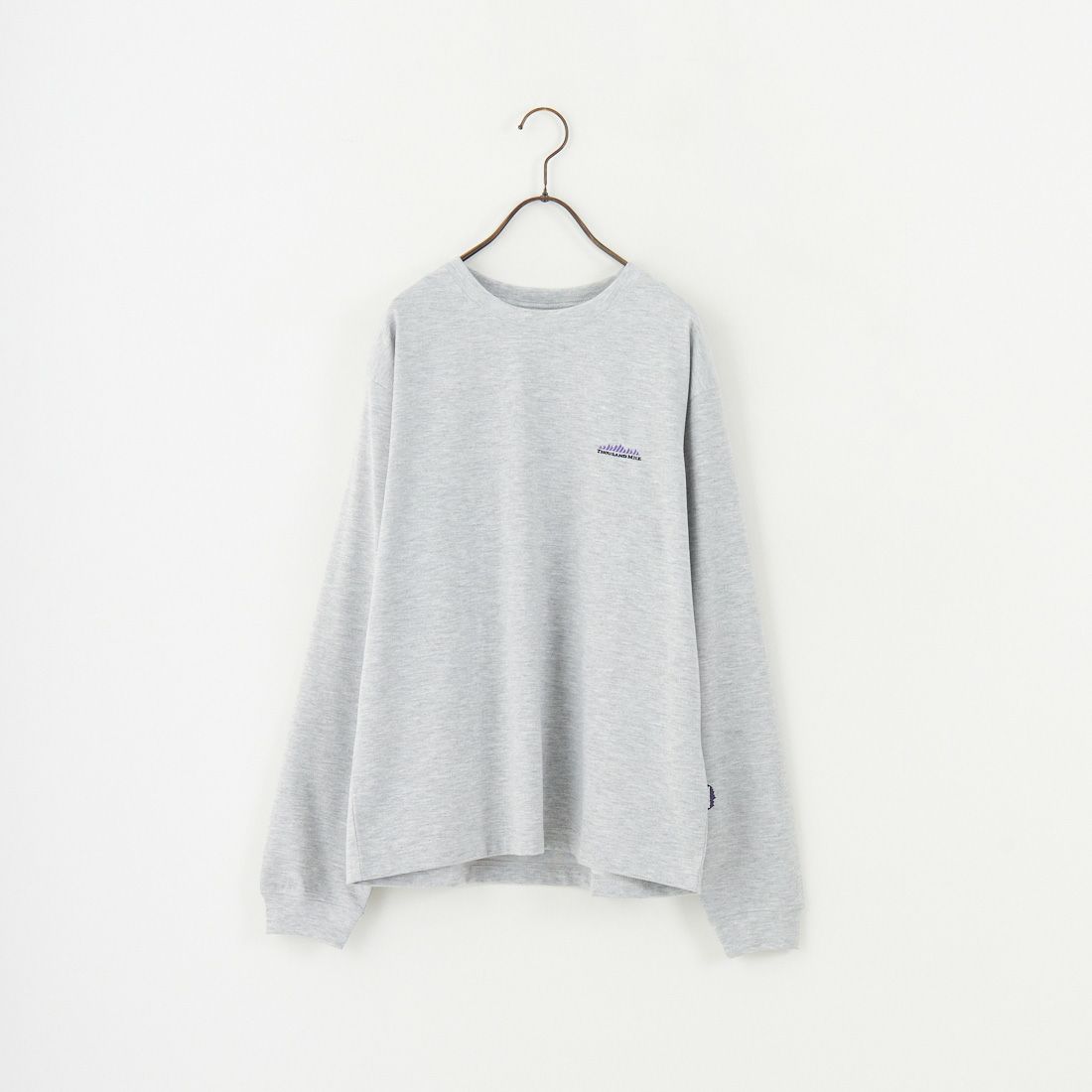 THOUSAND MILE [サウザンド マイル] ワンポイント刺繍ロゴ ロングスリーブTシャツ [TM252TC00280] 15 MD.GRY