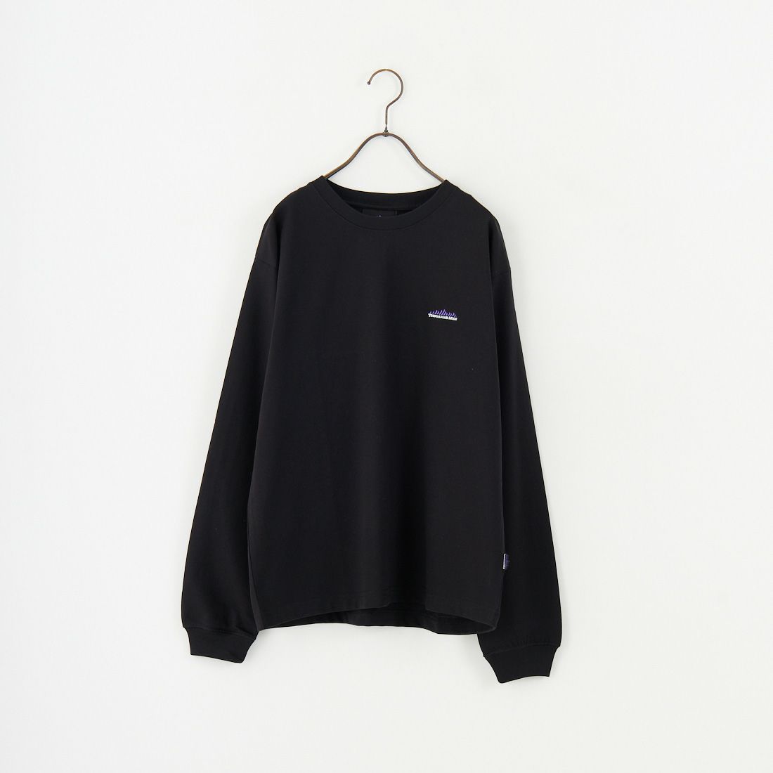 THOUSAND MILE [サウザンド マイル] ワンポイント刺繍ロゴ ロングスリーブTシャツ [TM252TC00280] 09 BLACK