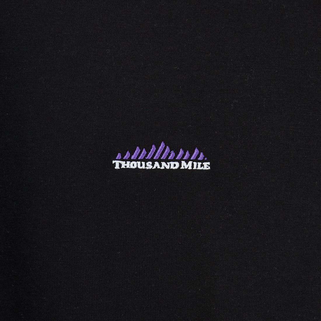 THOUSAND MILE [サウザンド マイル] ワンポイント刺繍ロゴ ロングスリーブTシャツ [TM252TC00280] 09 BLACK
